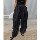 ブラック | リヨセルワイドパンツesutoreja ボトム スタイルアップ | BUYSENSE