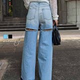 バックカットアウトデニムesutoreja ボトム スタイルアップ | BUYSENSE | 詳細画像1