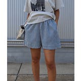 ブルー | ストライプショートパンツesutoreja ボトム スタイルアップ | BUYSENSE