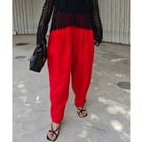 レッド | イージーコクーンパンツesutoreja ボトム スタイルアップ | BUYSENSE