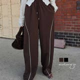 パイピングスウェットワイドパンツ esutoreja パンツ | BUYSENSE | 詳細画像1