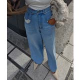 ライトブルー | オーバーポケットデザインデニムesutoreja パンツ スタイルアップ | BUYSENSE