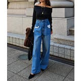 オーバーポケットデザインデニムesutoreja パンツ スタイルアップ | BUYSENSE | 詳細画像2 