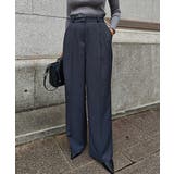 グレー | パイピング2タックワイドパンツesutoreja ボトム スタイルアップ | BUYSENSE