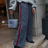 サイドラインストライプワイドパンツesutoreja ボトム スタイルアップ | BUYSENSE | 詳細画像1 