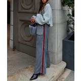 サイドラインストライプワイドパンツesutoreja ボトム スタイルアップ | BUYSENSE | 詳細画像2 