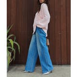 センタープレスワイドデニムesutoreja ボトム スタイルアップ | BUYSENSE | 詳細画像7 