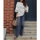 センタープレスワイドデニムesutoreja ボトム スタイルアップ | BUYSENSE | 詳細画像9 