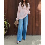 センタープレスワイドデニムesutoreja ボトム スタイルアップ | BUYSENSE | 詳細画像6 