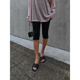 ブラック | ストレッチカプリパンツesutoreja ボトム スタイルアップ | BUYSENSE