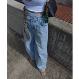 スタッズカーブデニムパンツesutoreja ボトム スタイルアップ | BUYSENSE | 詳細画像3 