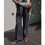ブラック | ストライプイージーパンツesutoreja ボトム スタイルアップ | BUYSENSE