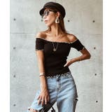 ブラック | オフショアーリブニットトップス esutoreja カットソー | BUYSENSE