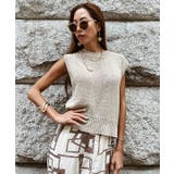 ベージュ | ショートニットトップス esutoreja カットソー | BUYSENSE