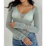 シースルーデザインフリルトップス esutoreja カットソー | BUYSENSE | 詳細画像3 