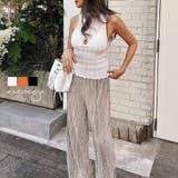 フリルナックノースリーブトップス esutoreja カットソー | BUYSENSE | 詳細画像1