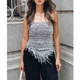 ブラック | フリンジビスチェesutoreja カットソー レディース トレンド | BUYSENSE