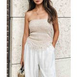 ベージュ | フリンジビスチェesutoreja カットソー レディース トレンド | BUYSENSE