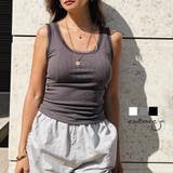 チュールトリムリブタンクトップesutoreja カットソー レディース | BUYSENSE | 詳細画像1 