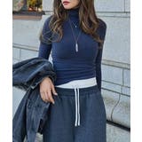 ネイビー | ベーシックタートルネックトップスesutoreja カットソー スタイルアップ | BUYSENSE