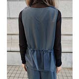 Vネックチュールフリルベストesutoreja カットソー スタイルアップ | BUYSENSE | 詳細画像12 