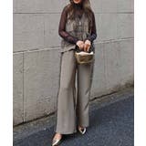 Vネックチュールフリルベストesutoreja カットソー スタイルアップ | BUYSENSE | 詳細画像5 