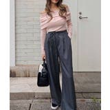 オフショルダーニットトップスesutoreja カットソー スタイルアップ | BUYSENSE | 詳細画像2 