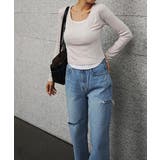 レイヤードロングスリーブトップスesutoreja カットソー スタイルアップ | BUYSENSE | 詳細画像12 