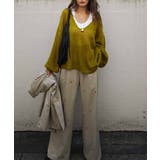 ローゲージブイネックニットesutorejaカットソー スタイルアップ レディー… | BUYSENSE | 詳細画像11 