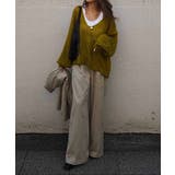 ローゲージブイネックニットesutorejaカットソー スタイルアップ レディー… | BUYSENSE | 詳細画像12 