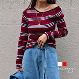 ワンショルダーボーダートップスesutoreja カットソー スタイルアップ | BUYSENSE | 詳細画像1
