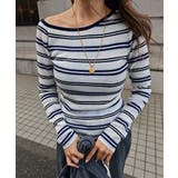ワンショルダーボーダートップスesutoreja カットソー スタイルアップ | BUYSENSE | 詳細画像7