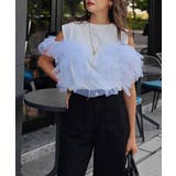 ホワイト | チュールタンクトップesutoreja カットソー スタイルアップ | BUYSENSE