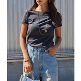 チャコール | ボートネックTシャツesutoreja カットソー スタイルアップ | BUYSENSE
