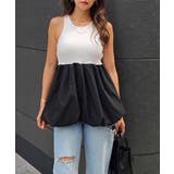 ホワイト | バルーンタンクトップesutoreja カットソー スタイルアップ | BUYSENSE