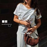 ドレープショートスリーブトップスesutoreja カットソー スタイルアップ | BUYSENSE | 詳細画像1 