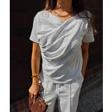 ドレープショートスリーブトップスesutoreja カットソー スタイルアップ | BUYSENSE | 詳細画像3 