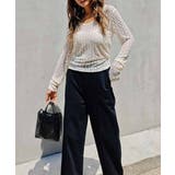 フラワーレースバックオープントップスesutoreja カットソー スタイルアッ… | BUYSENSE | 詳細画像6 