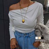 ワンショルダーロングスリーブトップスesutoreja カットソー スタイルアップ | BUYSENSE | 詳細画像1