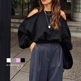 オープンショルダースウェットトップスesutoreja カットソー スタイルアッ… | BUYSENSE | 詳細画像1 