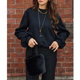 ブラック | バルーンスウェットトップスesutoreja カットソー スタイルアップ | BUYSENSE