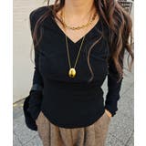 ブラック | カシュクールトップスesutoreja カットソー スタイルアップ | BUYSENSE