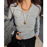 グレー | カシュクールトップスesutoreja カットソー スタイルアップ | BUYSENSE