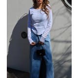 ラウンドヘムベーシックトップスesutoreja カットソー スタイルアップ | BUYSENSE | 詳細画像3 