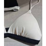 ホワイト | バイカラートライアングルブラesutoreja カットソー スタイルアップ | BUYSENSE