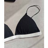 ブラック | バイカラートライアングルブラesutoreja カットソー スタイルアップ | BUYSENSE