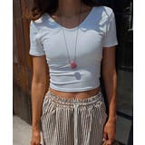 ラウンドネックミニTシャツesutoreja カットソー スタイルアップ | BUYSENSE | 詳細画像2