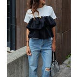 ティアードフリルTシャツesutoreja カットソー スタイルアップ | BUYSENSE | 詳細画像4
