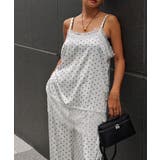 ホワイト | ドットサテンレースキャミソールesutoreja カットソー スタイルアップ | BUYSENSE