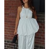 ホワイト | ペプラムバルーントップスesutoreja カットソー スタイルアップ | BUYSENSE